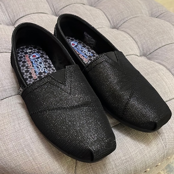 black sparkle bobs